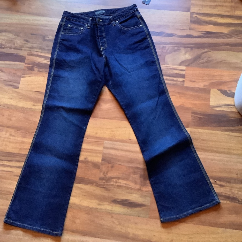 New Relativity Size 16 darkwash modern fit studded pockets jeans